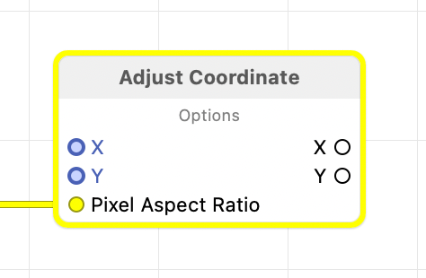 Adjust coordinates according to the aspect ratio