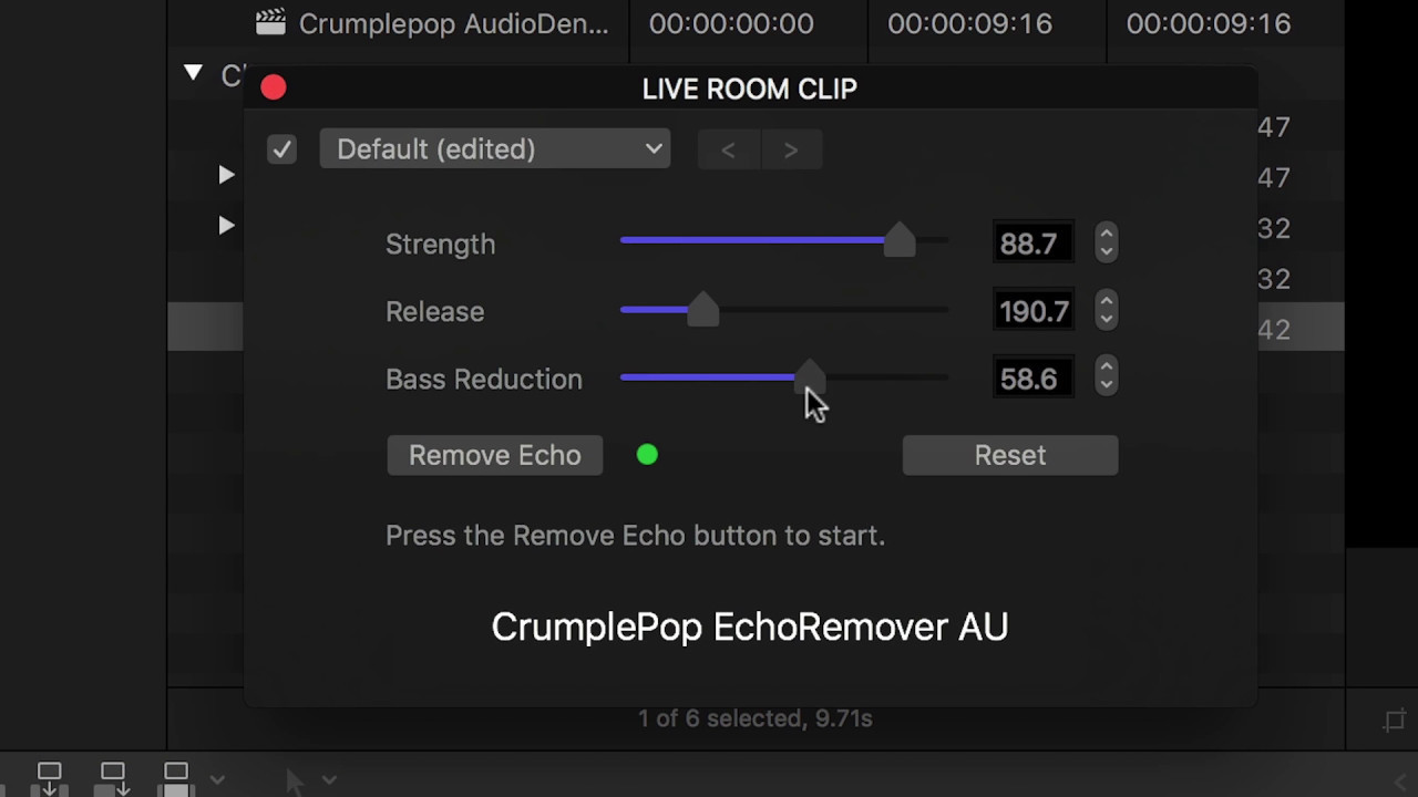 Echoremover For Final Cut Pro Logic Pro Garageband Premiere Pro Audition Davinci Resolve 2968