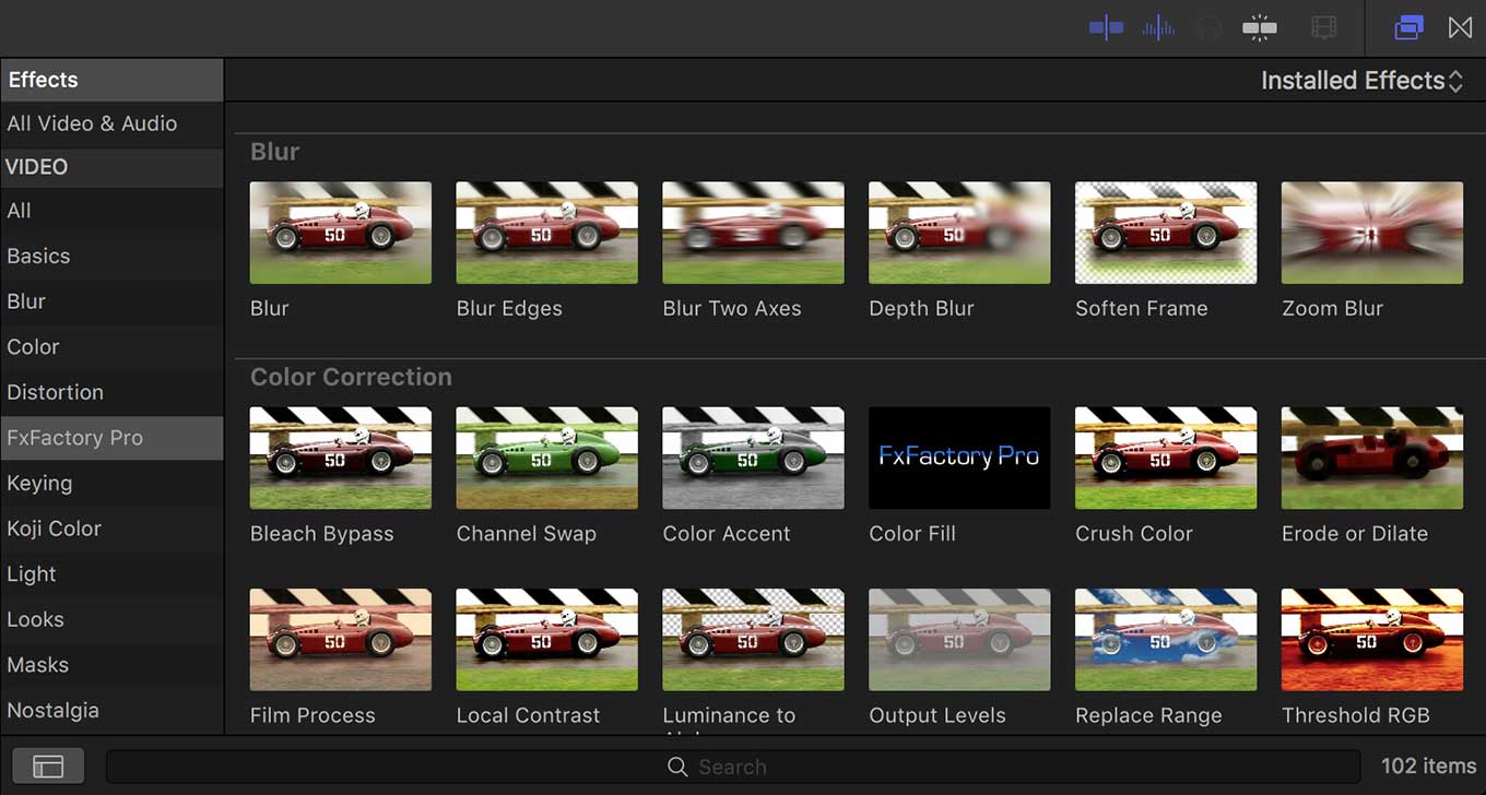 final cut pro 10.3.4 generator color