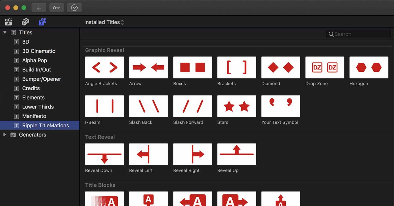 lower thirds final cut pro titles