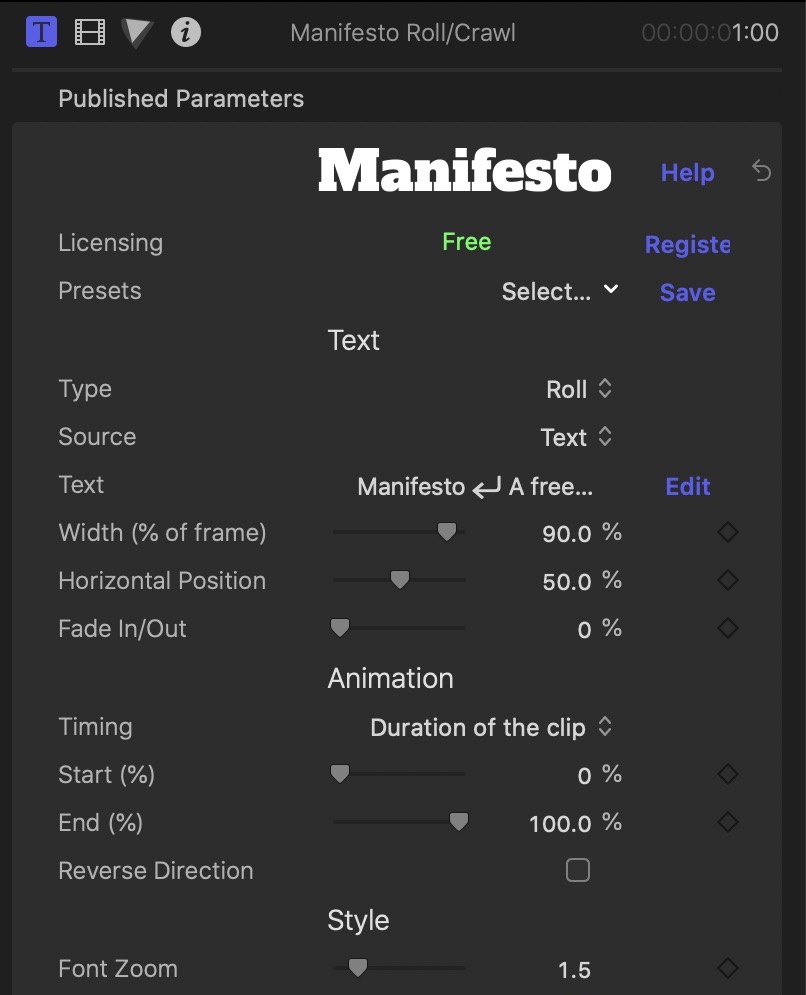 Manifesto for Final Cut Pro, Motion, Premiere Pro, After Effects