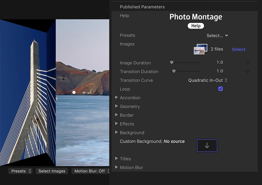 final cut pro photo montage templates free