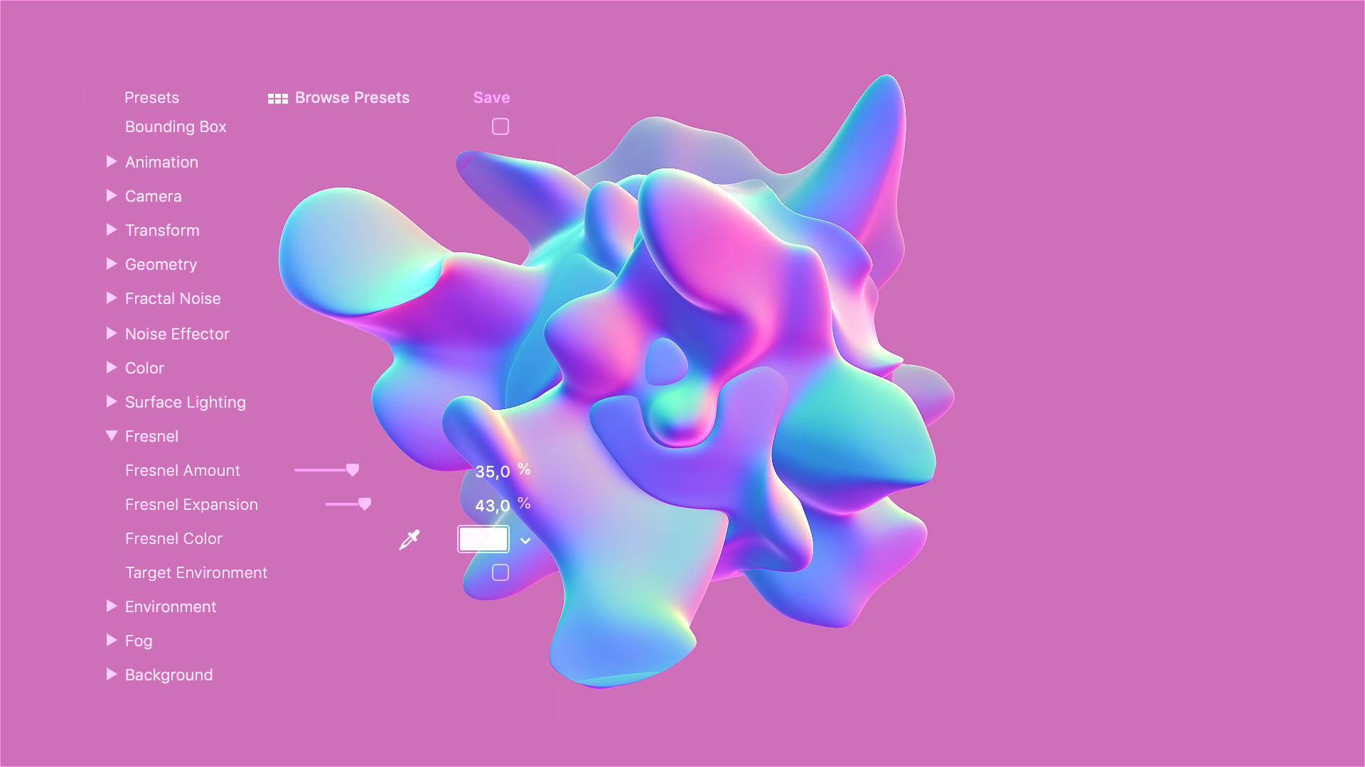 ae/pr/fcpx插件-炫酷3d動態背景分形噪波動畫視覺特效插件yanobox sto